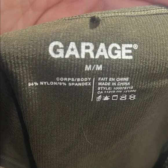 Garage Olive Green Cut-Out Tank Top - Picture 4 of 4